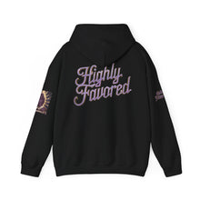 Load image into Gallery viewer, Royal “Blessed” Purple‑Diamond Luxe Hoodie v3 – Gold &amp; Platinum‑Infused✨💜 Unisex Heavy Blend™ Hooded Sweatshirt