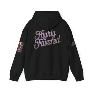 Royal “Blessed” Purple‑Diamond Luxe Hoodie v3 – Gold & Platinum‑Infused✨💜 Unisex Heavy Blend™ Hooded Sweatshirt