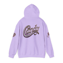 Load image into Gallery viewer, Royalty Lick‑Candy Hoodie – Purple Diamond Bling, Gold &amp; Platinum Accents – Sassy Streetwear Statement - Sweet &amp; Playful Unisex Hooded Sweatshirt