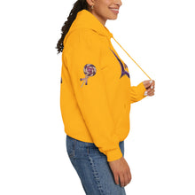 Load image into Gallery viewer, Royalty Lick‑Candy Hoodie – Purple Diamond Bling, Gold &amp; Platinum Accents – Sassy Streetwear Statement - Sweet &amp; Playful Unisex Hooded Sweatshirt