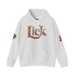 Royalty Red Lick‑Candy Hoodie v2 – Ruby‑Red Diamond Blaze, Gold & Platinum Accents – Ultra‑Bold Street‑Style Statement - Unisex Hooded Sweatshirt