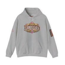 Load image into Gallery viewer, 💎✨ Royalty “Blessed” Luxe Hoodie v2 – Pink‑Diamond, Gold &amp; Platinum‑Infused ✨💎 Unisex Heavy Blend™ Hooded Sweatshirt