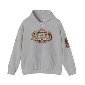💎✨ Royalty “Blessed” Luxe Hoodie v2 – Pink‑Diamond, Gold & Platinum‑Infused ✨💎 Unisex Heavy Blend™ Hooded Sweatshirt