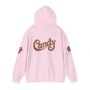 Royalty Red Lick‑Candy Hoodie – Ruby‑Red Diamond Blaze, Gold & Platinum Accents – Ultra‑Bold Street‑Style Statement - Unisex Hooded Sweatshirt