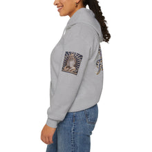 Load image into Gallery viewer, 💎✨ Royalty “Blessed” Luxe Hoodie – Blue‑Diamond, Gold &amp; Platinum‑Infused ✨💎 Unisex Heavy Blend™ Hooded Sweatshirt