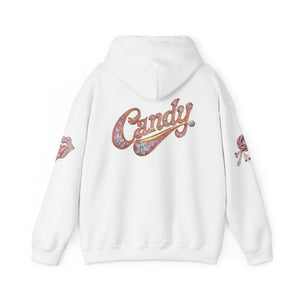 Royalty Lick‑Candy Hoodie v2 – Pink Diamond Bling, Gold & Platinum Accents – Sassy Streetwear Statement - Sweet & Playful Unisex Hooded Sweatshirt