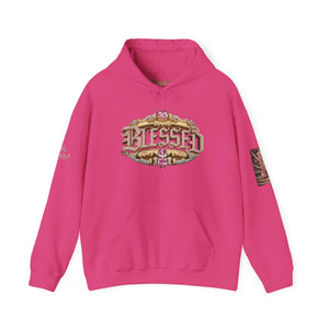 💎✨ Royalty “Blessed” Luxe Hoodie v2 – Pink‑Diamond, Gold & Platinum‑Infused ✨💎 Unisex Heavy Blend™ Hooded Sweatshirt
