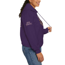 Load image into Gallery viewer, Royal “Blessed” Purple‑Diamond Luxe Hoodie v1 – Gold &amp; Platinum‑Infused✨💜 Unisex Heavy Blend™ Hooded Sweatshirt