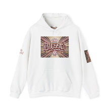 Load image into Gallery viewer, 💎✨ Royalty “Blessed” Luxe Hoodie v4 – Pink‑Diamond, Gold &amp; Platinum‑Infused ✨💎 Unisex Heavy Blend™ Hooded Sweatshirt