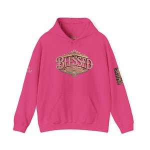 💎✨ Royalty “Blessed” Luxe Hoodie v1 – Pink‑Diamond, Gold & Platinum‑Infused ✨💎 Unisex Heavy Blend™ Hooded Sweatshirt