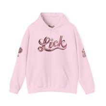 Load image into Gallery viewer, Royalty Lick‑Candy Hoodie v2 – Pink Diamond Bling, Gold &amp; Platinum Accents – Sassy Streetwear Statement - Sweet &amp; Playful Unisex Hooded Sweatshirt