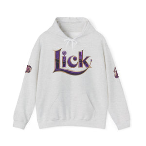 Royalty Lick‑Candy Hoodie – Purple Diamond Bling, Gold & Platinum Accents – Sassy Streetwear Statement - Sweet & Playful Unisex Hooded Sweatshirt