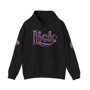 Royalty Lick‑Candy Hoodie – Purple Diamond Bling, Gold & Platinum Accents – Sassy Streetwear Statement - Sweet & Playful Unisex Hooded Sweatshirt