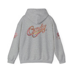 Royalty Lick‑Candy Hoodie v2 – Pink Diamond Bling, Gold & Platinum Accents – Sassy Streetwear Statement - Sweet & Playful Unisex Hooded Sweatshirt