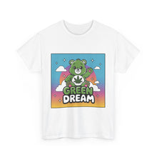 Load image into Gallery viewer, Green Dream Care Bear Tee: Good Vibes with Cannabis Leaf Design