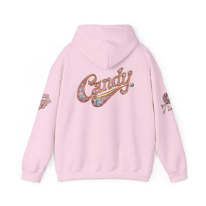 Royalty Lick‑Candy Hoodie – Pink Diamond Bling, Gold & Platinum Accents – Sassy Streetwear Statement - Sweet & Playful Unisex Hooded Sweatshirt