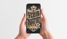 Load image into Gallery viewer, Luxe Lettering - Personalized Device Digital Tapestry