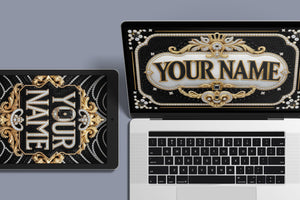 Luxe Lettering - Personalized Device Digital Tapestry