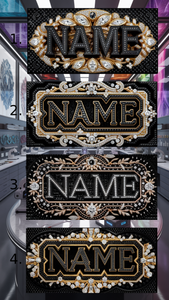 🔥 Luxury Custom 3D Diamond & Gold or Platinum Effect License Plate - Personalized Opulence for Your Supercar, Printed on Aircraft Aluminum (Design Consult Included)